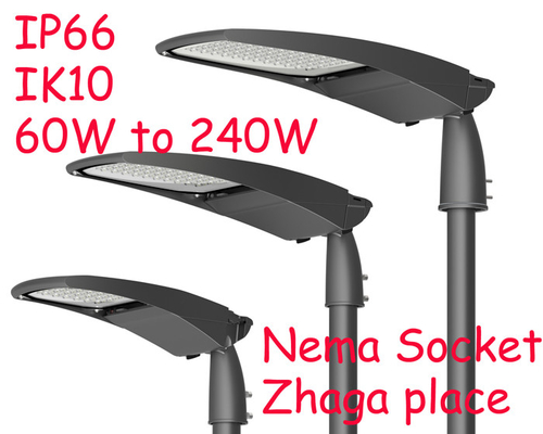 4000k 5700k IP66 300W Druckguss-Aluminium-LED-Straßenlaternegehäuse 140lm/W Ra70