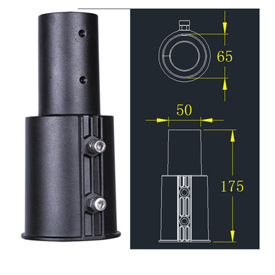 ADC12 A380 Druckguss-Bestandteil-Straßenlaterne60mm bis 80mm Adapter
