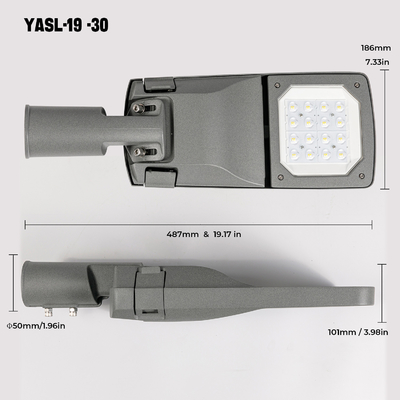 Kundengebundene Straßenlaterne-Wohnung 40W 50W 60W des Druckguss-Aluminium-LED